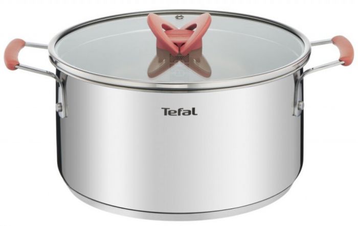 Набір посуду Tefal Opti Space, 6предметів, нержавіюча сталь, силікон, скло