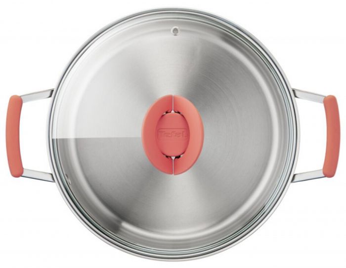 Набір посуду Tefal Opti Space, 6предметів, нержавіюча сталь, силікон, скло