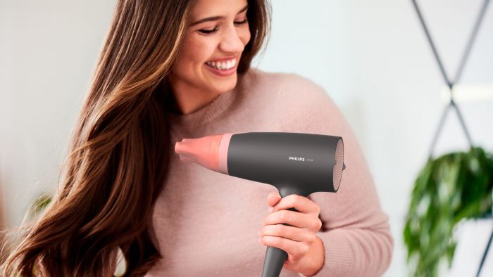 Фен Philips 3000 Series, 2100Вт, 3 режими, іонізація, хол. обдув, чорно-рожевий