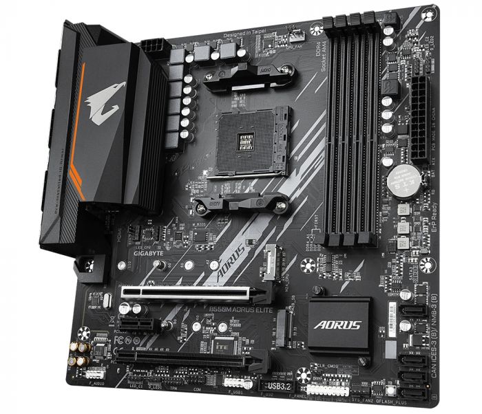 Материнська плата GIGABYTE B550M AORUS ELITE sAM4 B550 4xDDR4 M.2 HDMI DP mATX