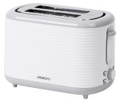 Тостер Ardesto White stripes T-F17WG 930Вт, пластик, білий+сірий