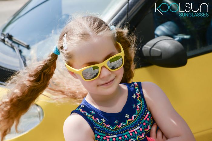 Дитячі сонцезахисні окуляри Koolsun Wave, 3-10р, золотий