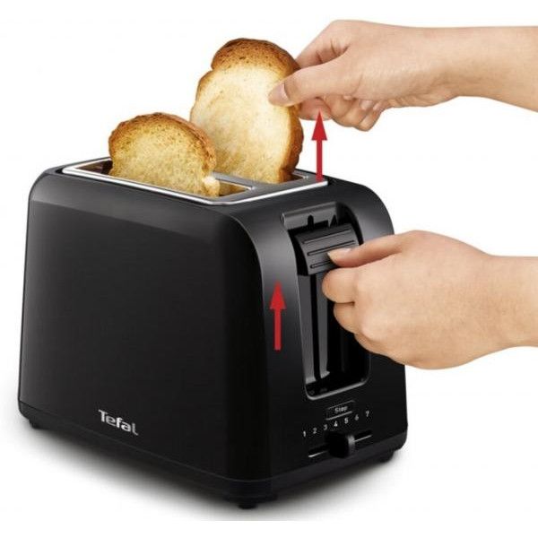 Тостер Tefal Vita 800Вт, пластик, чорний
