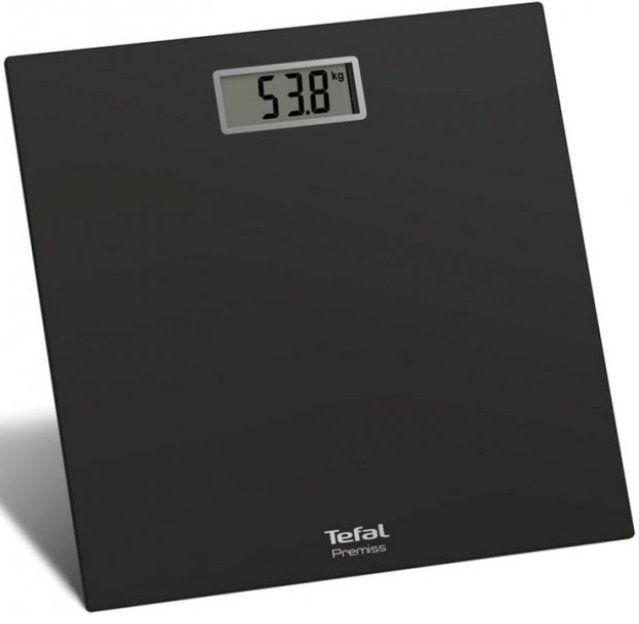 Ваги Tefal підлогові Premiss, 150кг, CR2032x1 в комплекті, скло, чорний