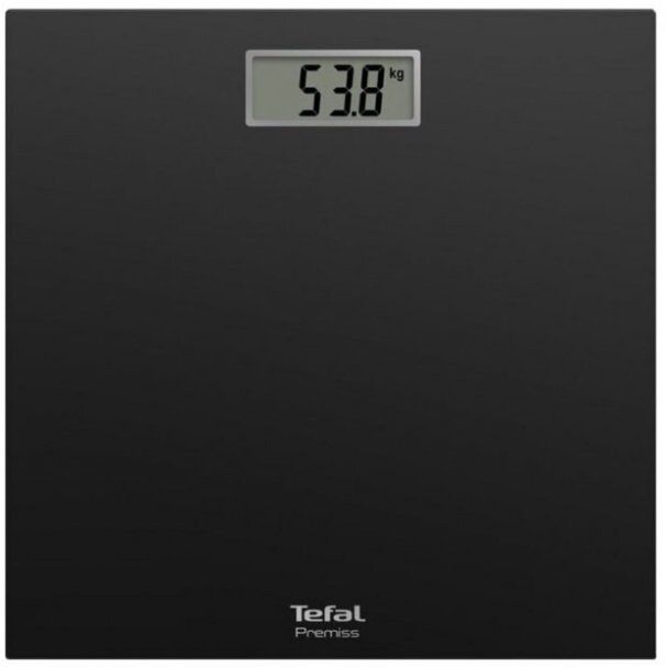 Ваги Tefal підлогові Premiss, 150кг, CR2032x1 в комплекті, скло, чорний