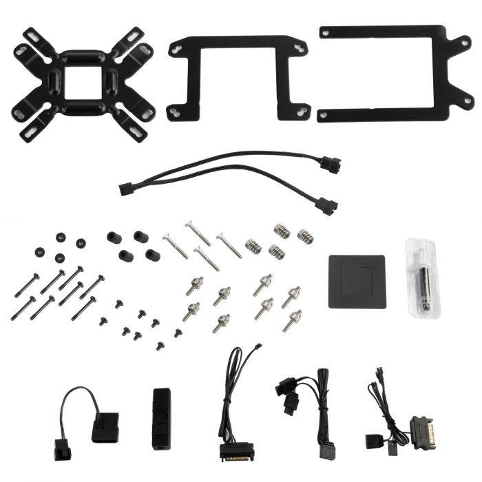 Система рідинного оxолодження SilverStone Icegem 240P-ARGB, LGA2066, 2011, 1366, 115x, 1366, TRX4TR4, AM4, AM3, AM3+, AM2, AM2+, FM1, FM2, TDP280W, чорний