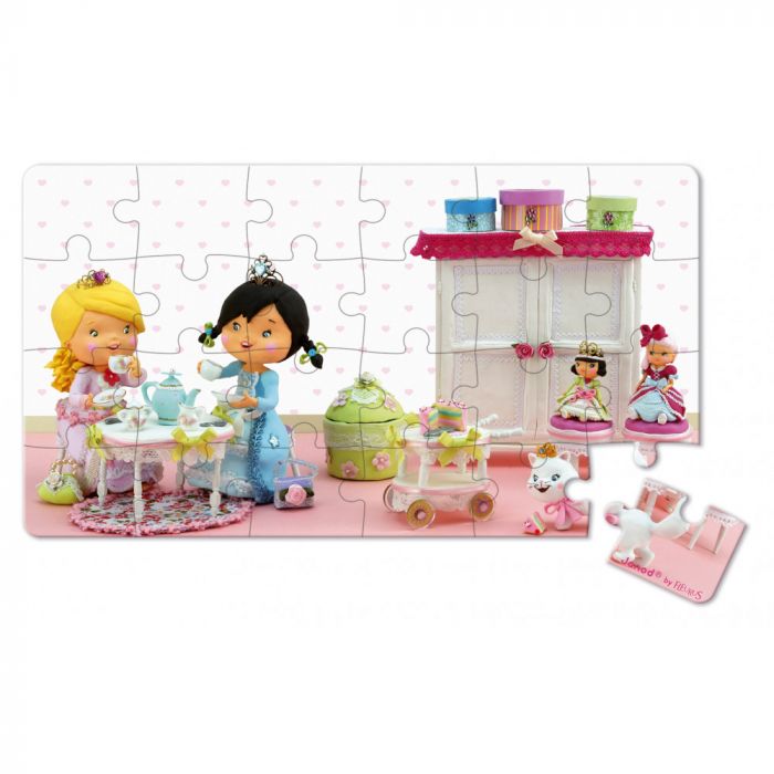 Набір з 2 пазлів Janod Роза грає принцесу 60ел