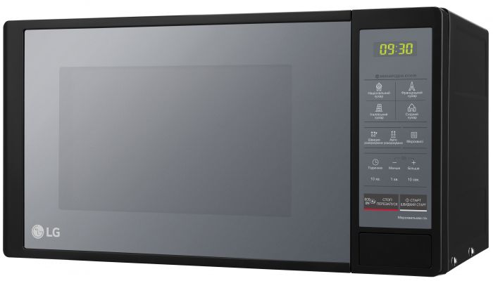 Мікрохвильова піч LG, 20л, електрон. керування, 700Вт, дисплей, чорний