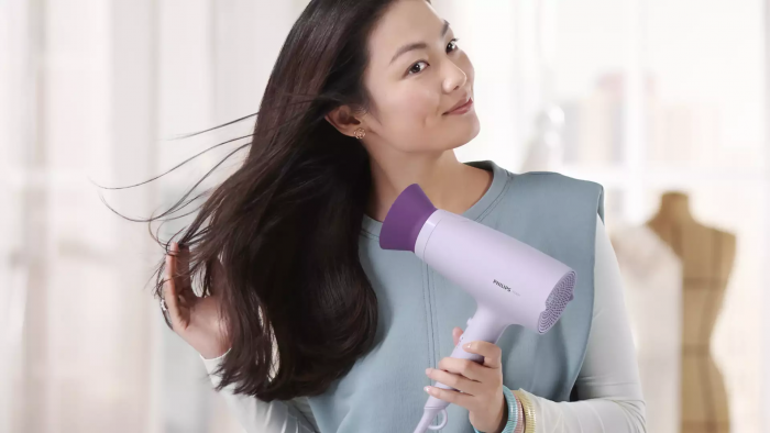 Фен Philips 3000 Series, 2100Вт, 3 режими, хол. обдув, ліловий