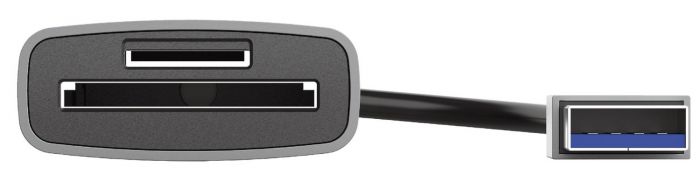Кардрідер Trust Dalyx USB-A 3.2 > SD/microSD, Алюміній, 0.08м, Сірий