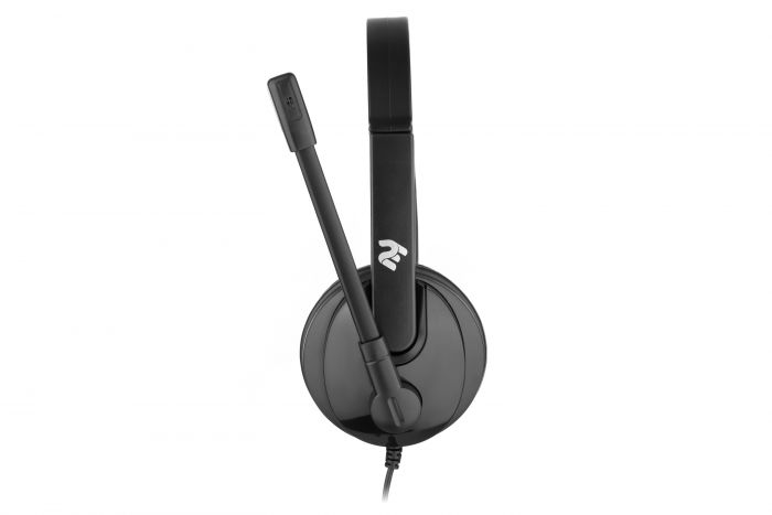 Гарнітура ПК моно On-ear 2E CH12 mini-jack, omni-mic, 1.2м, чорний