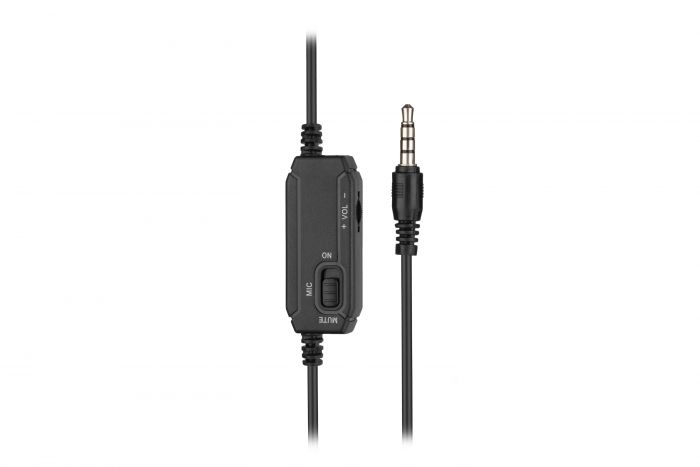 Гарнітура ПК моно On-ear 2E CH12 mini-jack, omni-mic, 1.2м, чорний