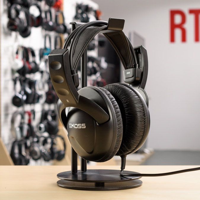 Навушники Over-Ear Koss UR20 DJ Style, 3.5 mini-jack, 2.4м, Сірий