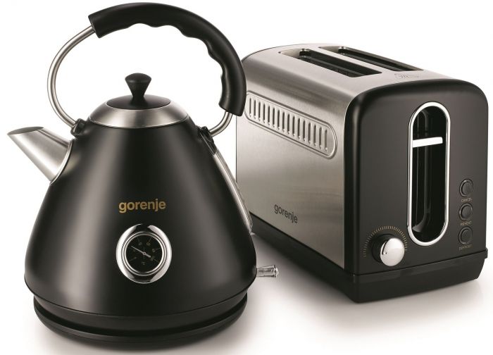 Електрочайник Gorenje 1.7л, пластик, чорний