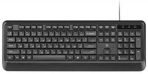 Клавіатура мембранна 2E KS130 105key, USB-A, EN/UK/RU, чорний