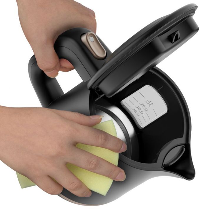 Електрочайник Tefal Includeo 1л, пластик, чорний