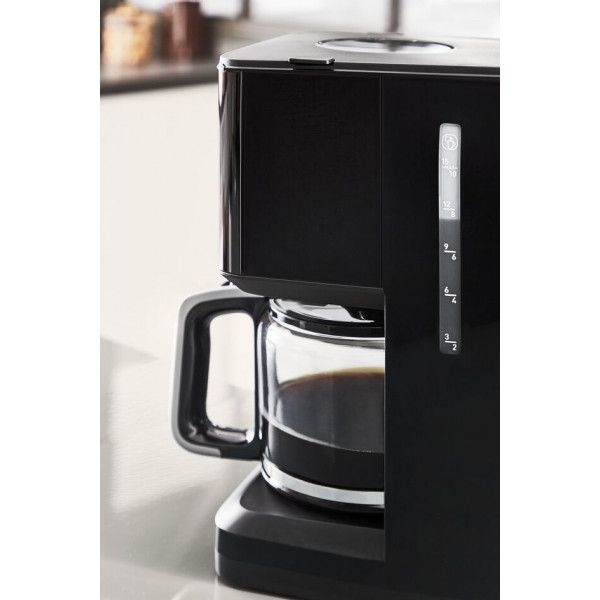 Кавоварка Tefal крапельна Smart&light 1.25л, мелена, таймер включення, годинник, чорний