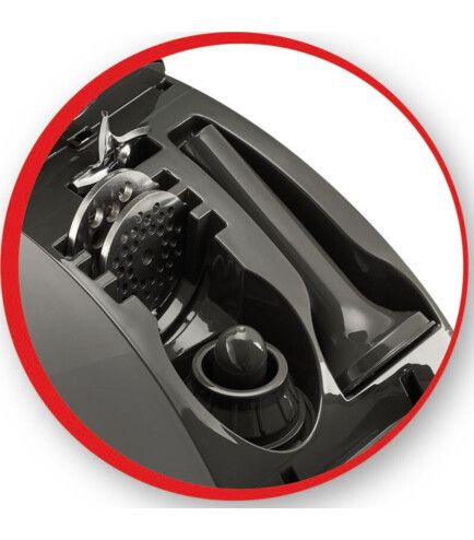 М'ясорубка Tefal HV8 Successor, 2200Вт, 4.5кг/хв, 3 решітки, насадка для ковбас, кеббе, 4 терки, пластик/метал, чорний