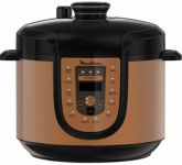 Мультиварка-скороварка Moulinex, 1000Вт, чаша-5л, сенсорне керув., метал/пластик, бронзово-чорний