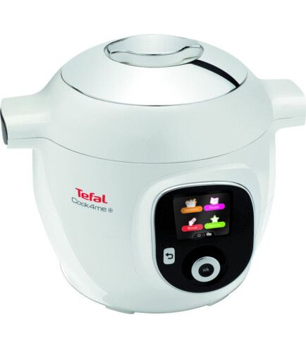 Мультиварка-скороварка Tefal Cook4Me +, 1600Вт, чаша-6л, електронне керув., пластик, білий