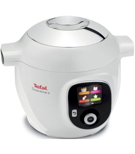 Мультиварка-скороварка Tefal Cook4Me +, 1600Вт, чаша-6л, електронне керув., пластик, білий