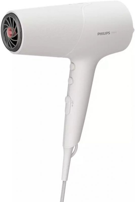 Фен Philips 5000 Series, 2100Вт, 3 режими, іонізація, хол. обдув, білий