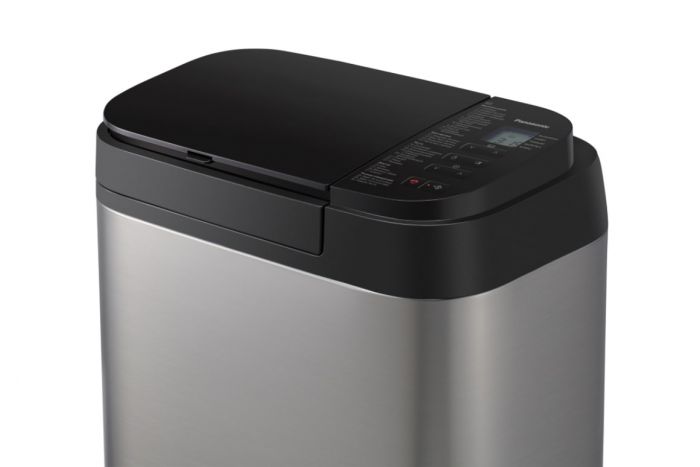 Хлібопічка Panasonic 550Вт, програм-30, макс.ваг -1.25кг, форма-прямокутник, метал, чорний