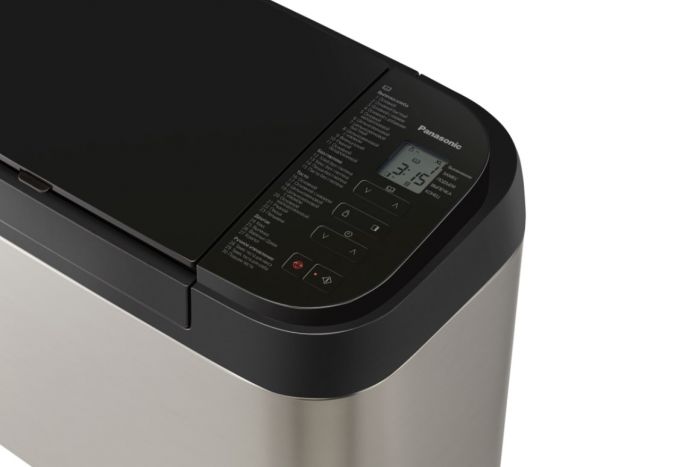 Хлібопічка Panasonic 550Вт, програм-30, макс.ваг -1.25кг, форма-прямокутник, метал, чорний