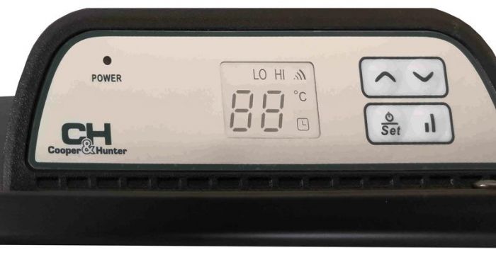 Конвектор електричний Cooper&Hunter Domestic Black CH-1500ED 1500 Вт, 20 м2, IP24, ел. керування, чорний