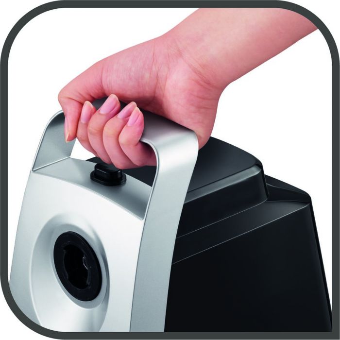 М'ясорубка Tefal HV1 7in1, 1400Вт, 1.7кг/хв, 3 решітки, насадка для ковбас, 3 терки, пластик, чорно-сріб.