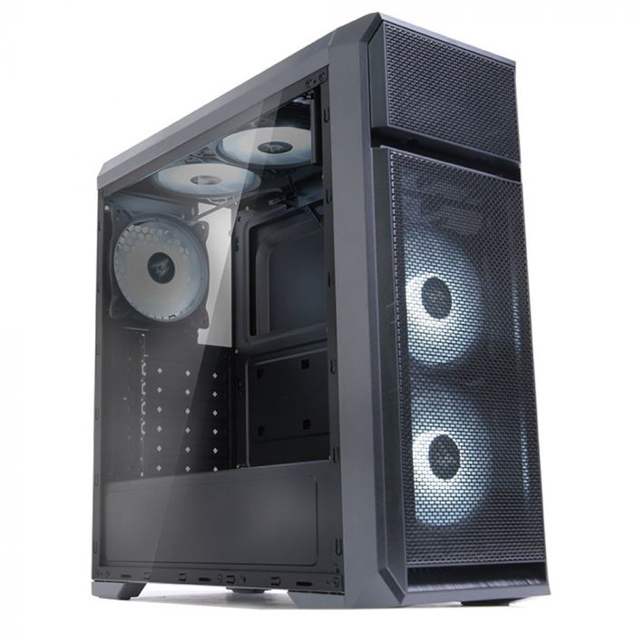 Корпус Zalman N5 OF без БЖ, 1xUSB3.0, 2xUSB2.0, 3x120мм white LED, VGA 365мм, LCS ready, Acrylic Side Panel, ATX, чорний