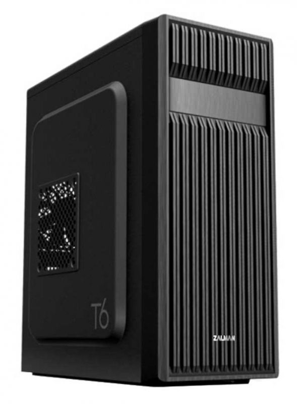 Корпус Zalman T6 без БЖ, 1xUSB3.0, 2xUSB2.0, 1x120мм, VGA 280мм, ATX, чорний