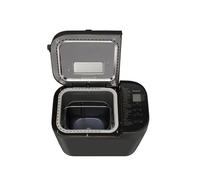 Хлібопічка Panasonic 550Вт, програм-28, макс.вага -1.25кг, форма-прямокутник, пластик, чорний
