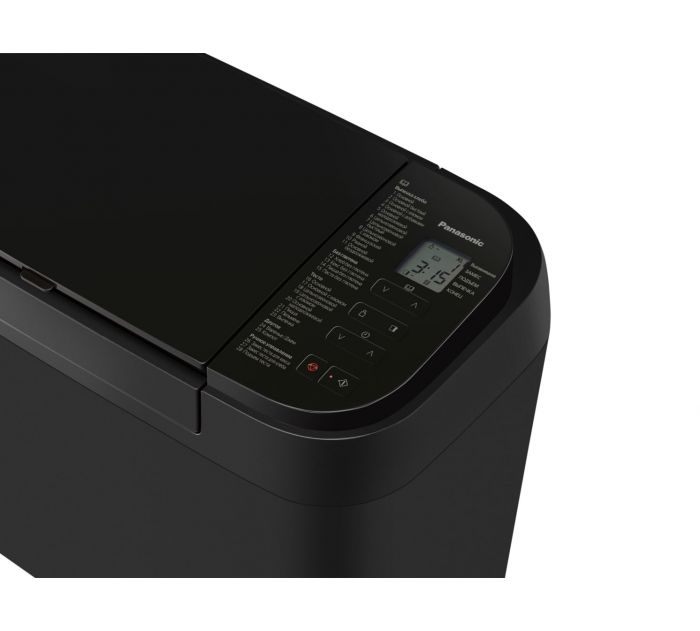 Хлібопічка Panasonic 550Вт, програм-28, макс.вага -1.25кг, форма-прямокутник, пластик, чорний
