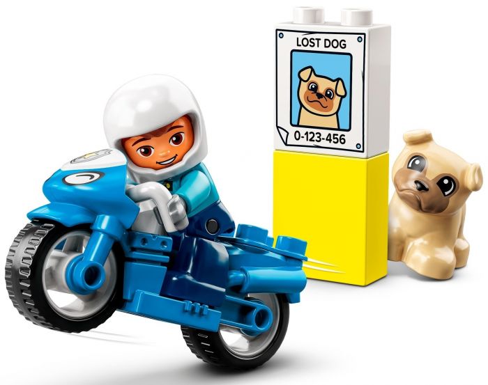 Конструктор LEGO DUPLO Town Поліцейський мотоцикл
