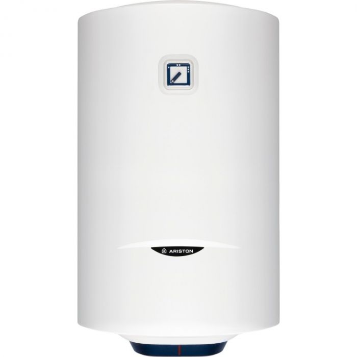 Водонагрівач електр. Ariston круглий BLU1 R PL DRY, 80л, 1,5кВт, сухий тен, мех. кер-ння, C, Італія, білий