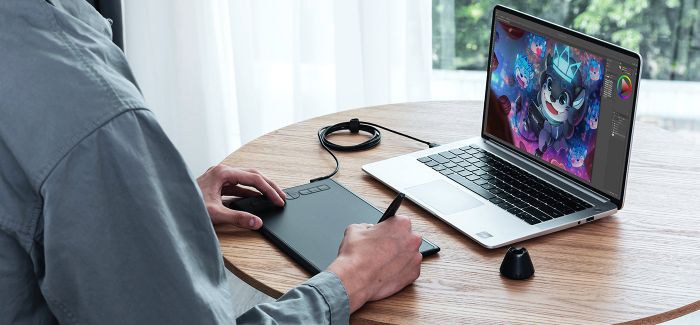 Графічний планшет Huion 8"x5" H580X, USB-C, чорний