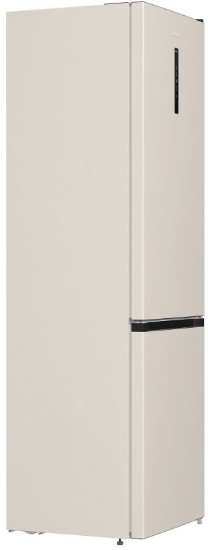Холодильник з нижн. мороз. камерою Gorenje NRK6202AC4, 200х60х60см, 2 двері, 235( 96)л, А+, NoFrost+ , AdaptTech, Зона св-ті, LED Диспл зовнішній, ,бежевий