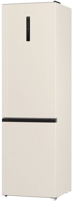 Холодильник з нижн. мороз. камерою Gorenje NRK6202AC4, 200х60х60см, 2 двері, 235( 96)л, А+, NoFrost+ , AdaptTech, Зона св-ті, LED Диспл зовнішній, ,бежевий