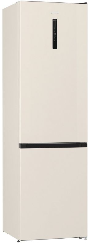 Холодильник з нижн. мороз. камерою Gorenje NRK6202AC4, 200х60х60см, 2 двері, 235( 96)л, А+, NoFrost+ , AdaptTech, Зона св-ті, LED Диспл зовнішній, ,бежевий