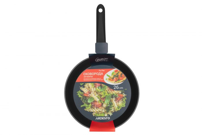 Сковорода Ardesto Gemini Gourmet Aosta, 26см, алюміній, чорний