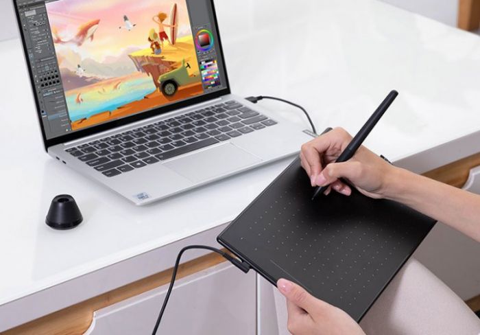Графічний планшет Huion 8.7"x5.4" RTM-500, USB-C, чорний