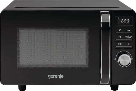 Мікрохвильова піч Gorenje, 20л, електр. керув., 700Вт, гриль, дисплей, чорний