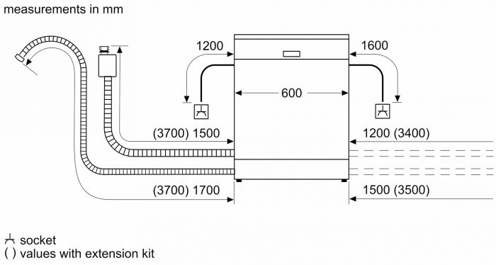 Посудомийна машина Bosch вбудована, 13компл., A+++, 60см, дисплей, 3й кошик, білий