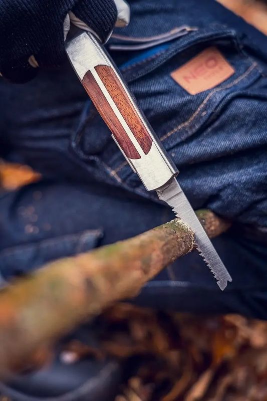 Мультитул Neo Tools, 11в1, молоток, сокира, гайковий ключ, рулетка, викрутка SL і PH, скребок, пила, напилок, ніж, консервний ніж, чохол