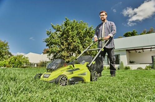 Газонокосарка акумуляторна Ryobi Max Power RLM36X46H50PG 36В акб 1х5А·год 46см 45л 20-70мм 17.8кг
