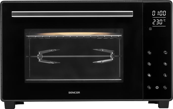 Піч електрична Sencor SEO, 35л, 1700 Вт, сенсорне., 30–230 °C, гриль, чорна