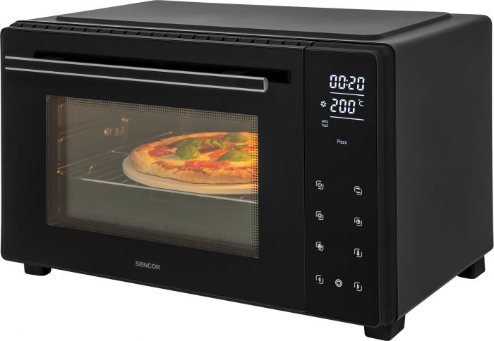 Піч електрична Sencor SEO, 35л, 1700 Вт, сенсорне., 30–230 °C, гриль, чорна