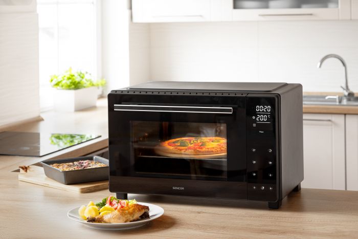 Піч електрична Sencor SEO, 35л, 1700 Вт, сенсорне., 30–230 °C, гриль, чорна