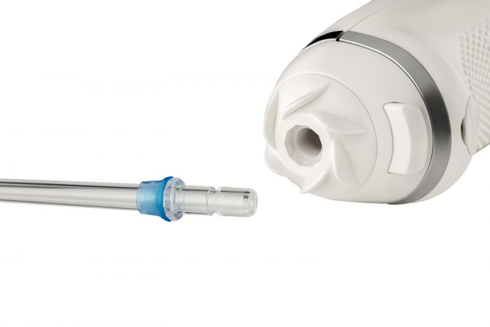 Іригатор Ardesto портативний, чаша 300 мл, Li-ion акум. в компл., чохол, 7 насадок, білий